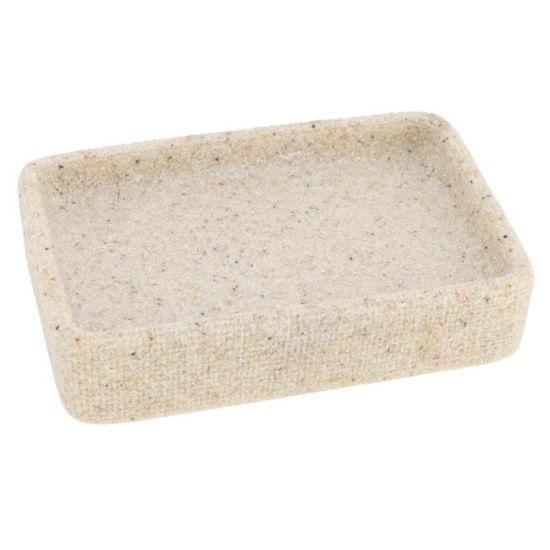 DRZAČ SAPUNA SAND EFFECT 3X12X8 CM POLIRESIN BEŽ TENDANCE