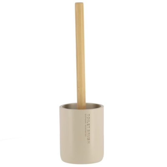 WC ČETKA 10.4X36 CM POLIRESIN BAMBUS/BEŽ TENDANCE