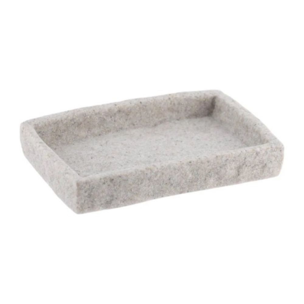 POSUDA ZA SAPUN 2X13X9 CM POLIRESIN SIVA TENDANCE