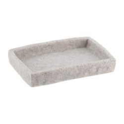 POSUDA ZA SAPUN 2X13X9 CM POLIRESIN SIVA TENDANCE