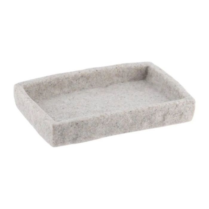 POSUDA ZA SAPUN 2X13X9 CM POLIRESIN SIVA TENDANCE