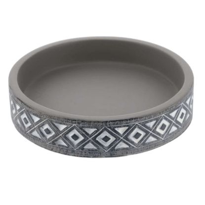 Slika POSUDA ZA SAPUN 2,2CM CEMENT SIVA TENDANCE