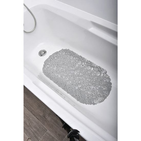 GUMA  ZA KADU 69x36CM PVC PROZIRNO-SIVA BUBBLES TENDANCE