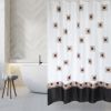 ZAVESA ZA KADU TEKSTIL KVADRAT CRNO BEZ 180X200 - 1