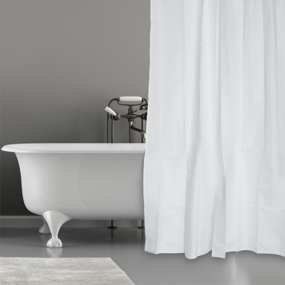 ZAVESA ZA KADU TEKSTIL BELA 180X200