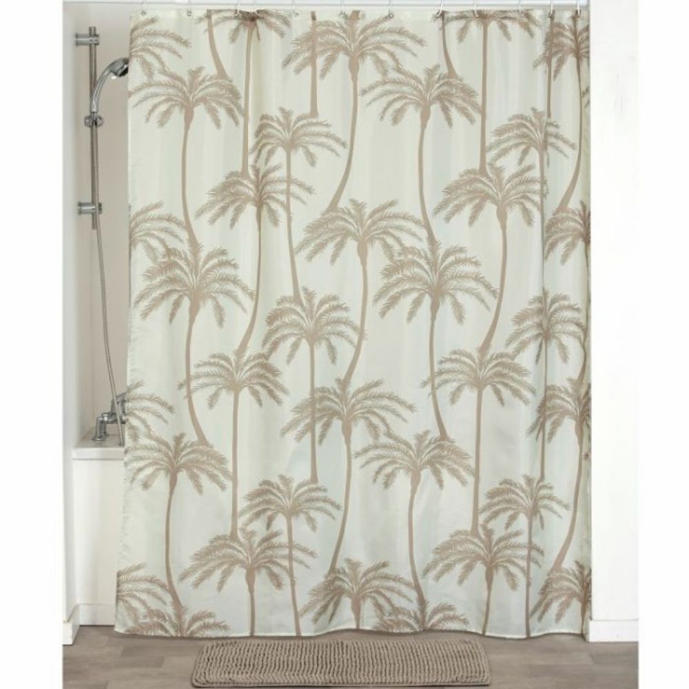 ZAVESA ZA KADU + 12 PP KUKICA BELIH  180X200 CM MIAMI TENDANCE