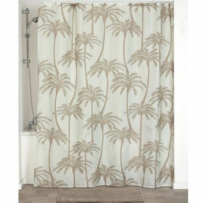 ZAVESA ZA KADU + 12 PP KUKICA BELIH  180X200 CM MIAMI TENDANCE