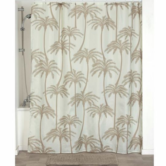 ZAVESA ZA KADU + 12 PP KUKICA BELIH  180X200 CM MIAMI TENDANCE