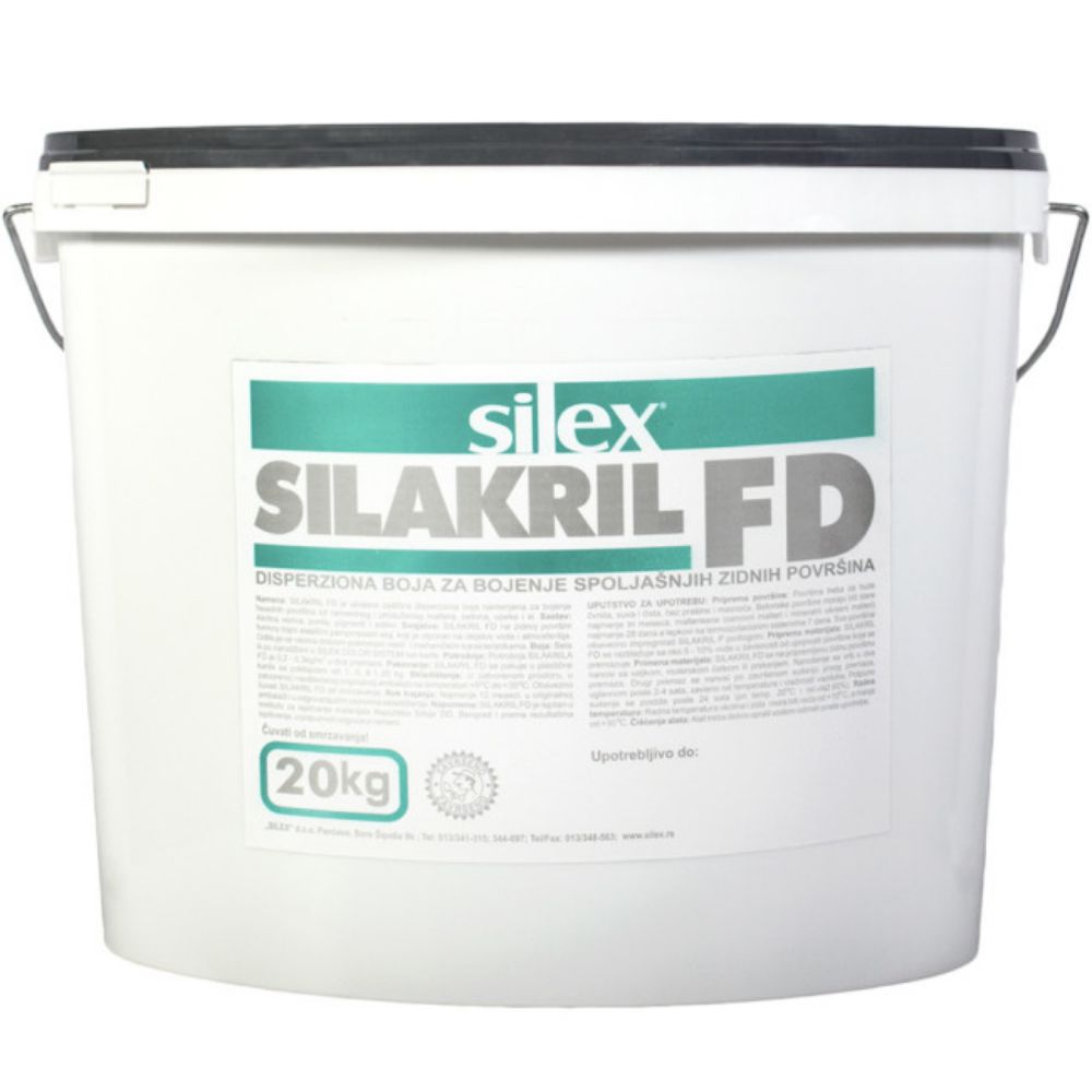 DISPERZIONA BOJA ZA FASADE  20kg SILAKRIL-FD