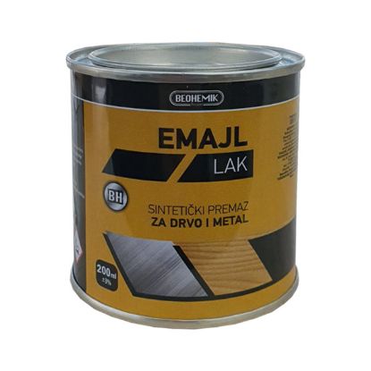 Slika EMAJL LAK ULJANI CRNA MAT ZA DRVO I METAL 0.2L