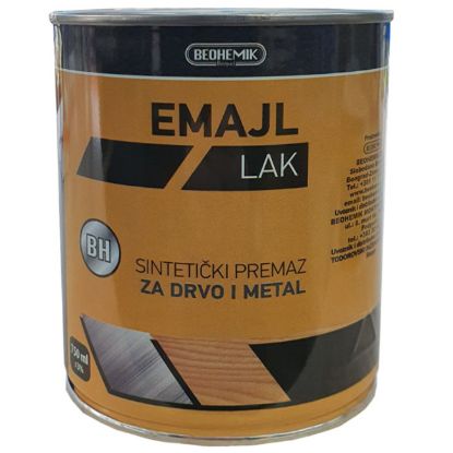 Slika EMAJL LAK ULJANI CRNA MAT ZA DRVO I METAL 0.75L