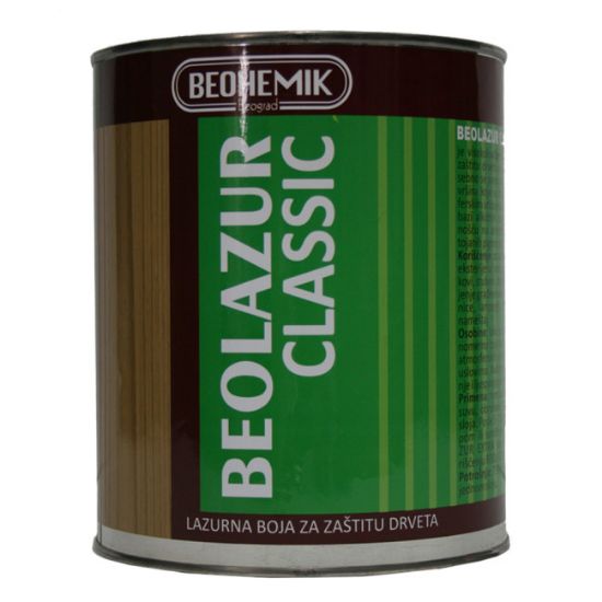 LAK LAZURNI CLASSIC HRAST ULJANI 0.75L SA 10% LAKA  BEOLAZUR