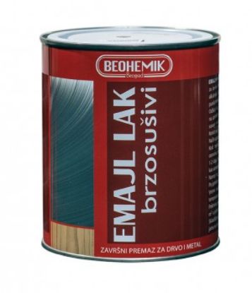 Slika EMAJL LAK NITRO BRZOSUŠIVI BELI MAT ZA DRVO I METAL 0.2L
