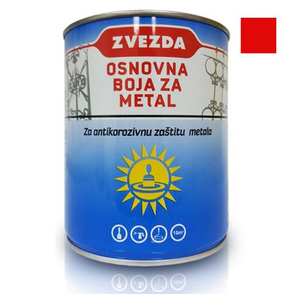 Slika OSNOVNA BOJA ULJANA ZA DRVO I METAL CRVENA 0.7L DURLIN
