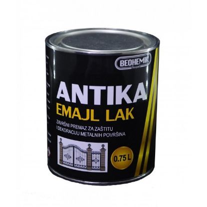 Slika EMAJL LAK ZA METAL CRNI ZAVRŠNI 0.75L ANTIKA