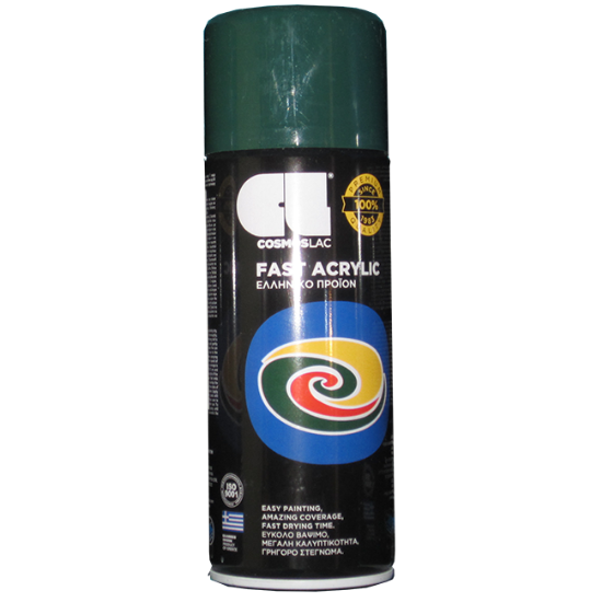 SPREJ FAST ACRYLIC MAHOVINA ZELENA 400ML