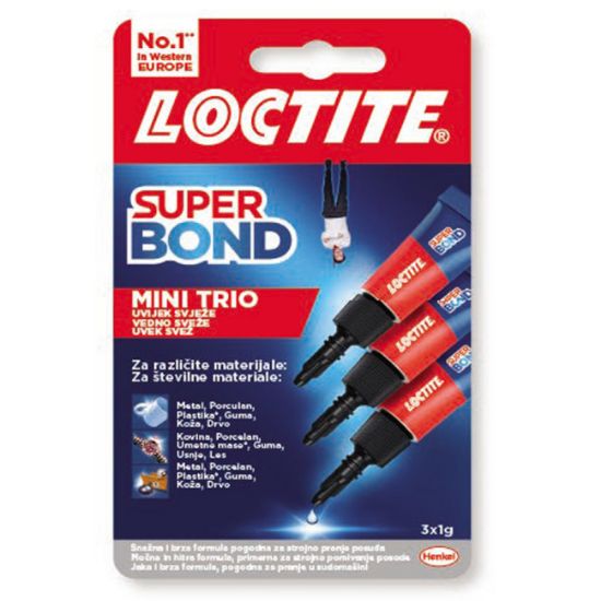 SUPER LEPAK MINI LOCTITE TRIO 3 x 1g @