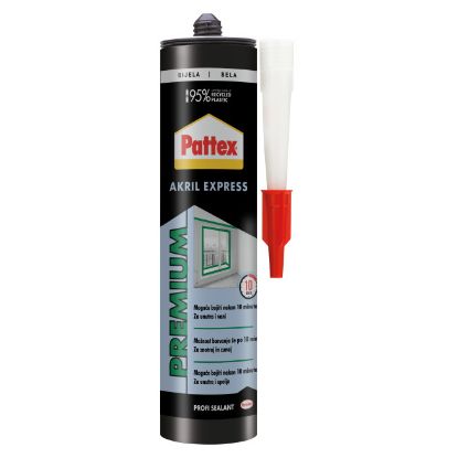 Slika SILIKON AKRILNI PATTEX PRO EXPRESS BELI 280ml