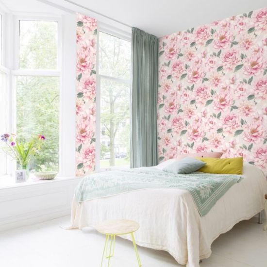 TAPETA RASCH CVECE ROZE 0.5X10m