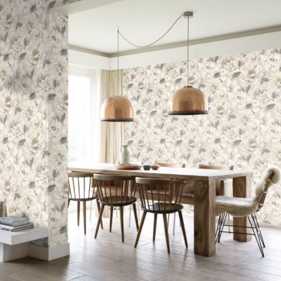 TAPETA RASCH CVECE BELO 0.5X10m