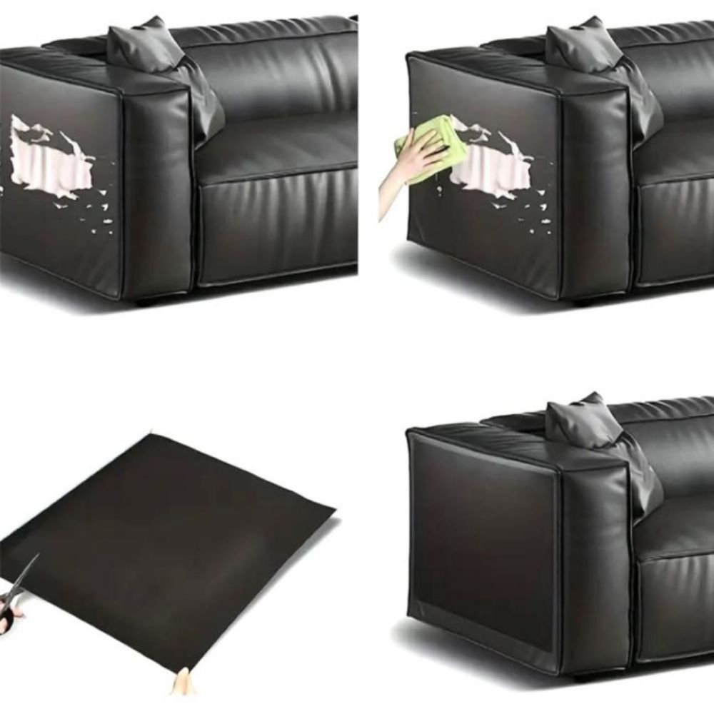 SAMOLEPLJIVA ECO KOŽA CRNA 50x150cm