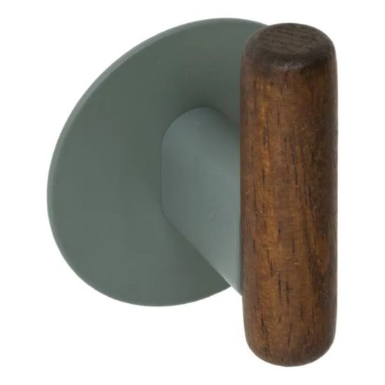 KUKICE CASSIE SET 2 KOM 8,2CM ZELENI METAL/DRVO
