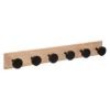 ČIVILUK ZA ODEĆU SA 6 KUKICA 58X7X8  MDF/PIN CRNA FIVE - 1