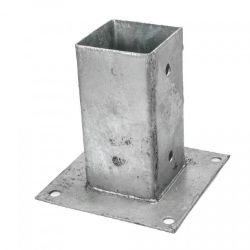DRŽAČ STUBA METALNI  7x7X15 sa ploČicom