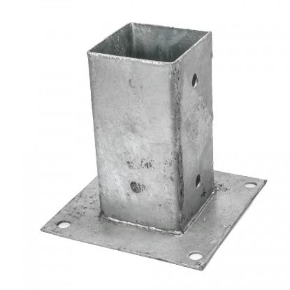 DRŽAČ STUBA METALNI  7x7X15 sa ploČicom