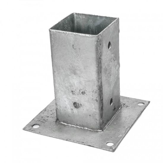 DRŽAČ STUBA METALNI  7x7X15 sa ploČicom
