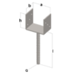 STOPA ZA GREDE TIP U/I 70X81X90X200X3X12