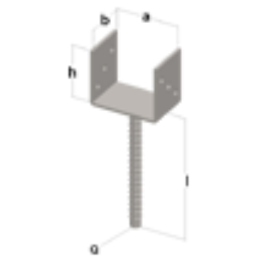 STOPA ZA GREDE TIP U/I 70X81X90X200X3X12