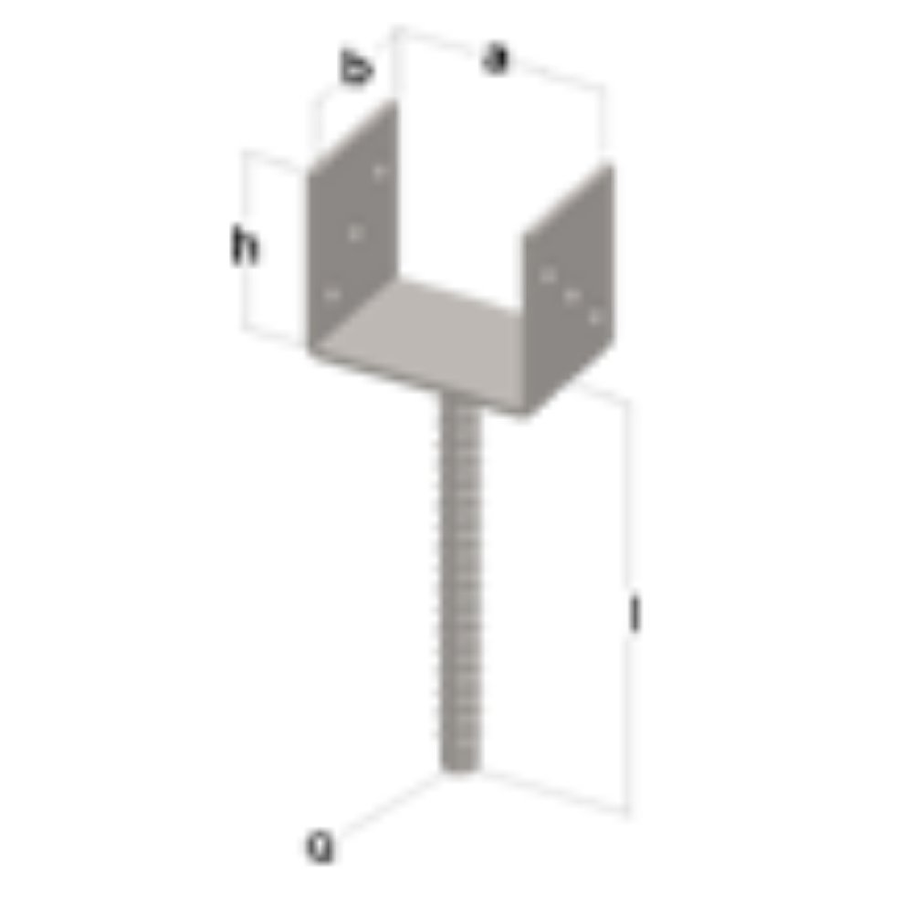 STOPA ZA GREDE TIP U/I 100X121X100X250X5X20