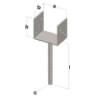 STOPA ZA GREDE TIP U/I 100X141X100X250X5X20 - 2
