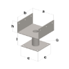 STOPA ZA GREDE TIP U/II 120X120X60X80X3X30 - 1