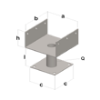 STOPA ZA GREDE TIP U/II 120X120X60X80X3X30 - 2
