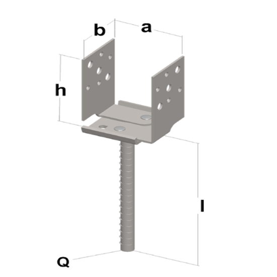 STOPA ZA GREDE PODESIVE PO ŠIRINI 70-140X70X105X110X5X150X70X16