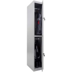 Slika ORMAN METALNI VERTIKALNI 183x30x50CM 2 PREGRADE SIVI