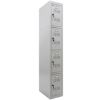ORMAN METALNI VERTIKALNI 183x30x50CM 4 PREGRADE SIVI - 1