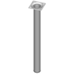 NOGICA STOLA ALU. OKRUGLA 4223-0400-57
