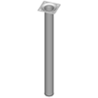 NOGICA STOLA ALU. OKRUGLA 4223-0400-57