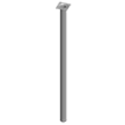 NOGICA STOLA ALU. OKRUGLA 4223-0700-57