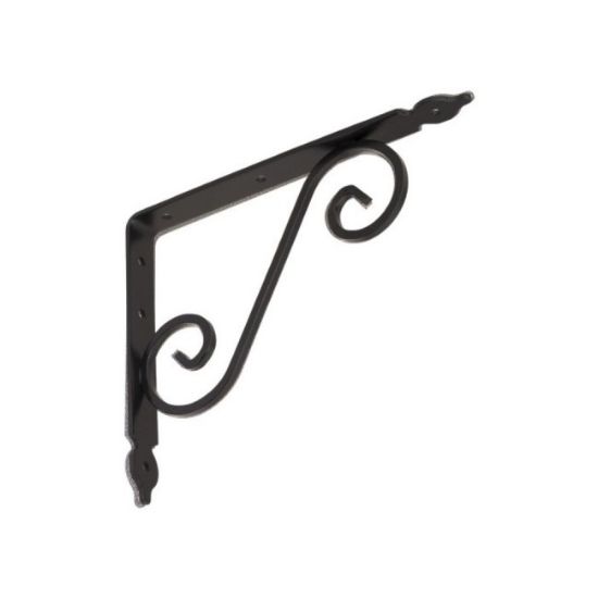 NOSAČ POLICE ORNAMENT 240x190 CRNI
