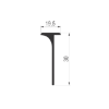 PROFIL ALU. 30mm T- 01 - 0.65m  ZA RADNE PLOČE - 6