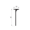 PROFIL ALU. 40mm T- 09  0.65m   ZA RADNE PLOČE - 4