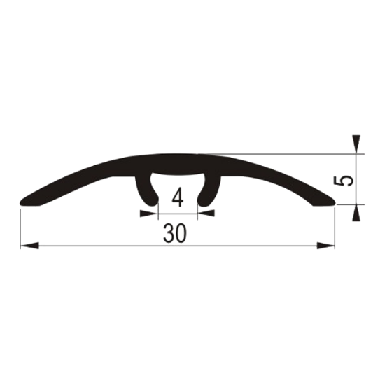 PROFIL PRELAZNI AL. SVETLA BUKVA L=0.89m