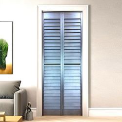Slika VRATA SKLOPIVA 83X203cm SREBRNA