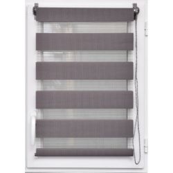 ZAVESA ROLO ZEBRA 75X180 CM TAMNO SIVA
