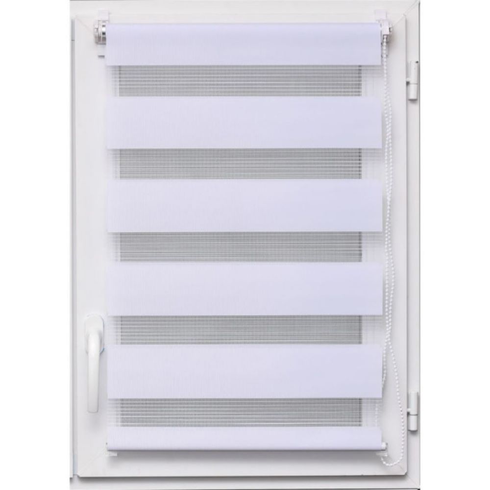 ZAVESA ROLO ZEBRA 75X180 CM BELA