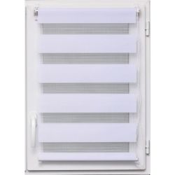ZAVESA ROLO ZEBRA  60X90 CM BELA